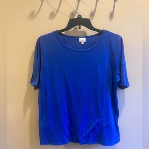Cobalt blue Lularoe Gigi top.  3/4 sleeve.  Comfy and flattering.
